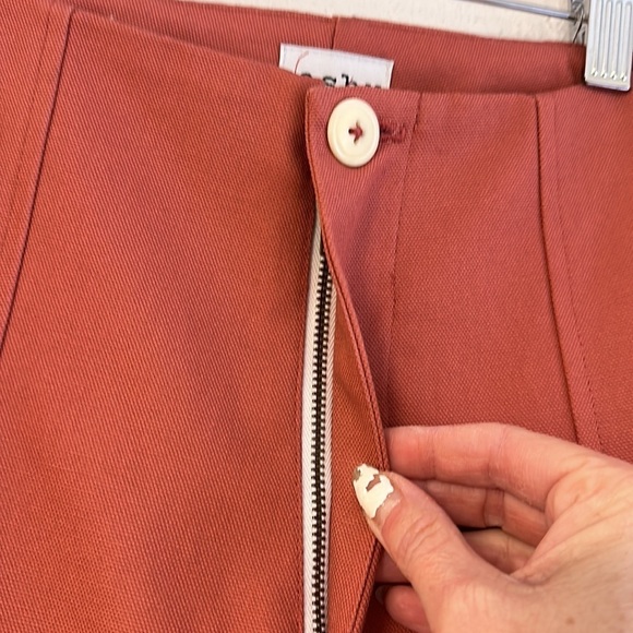 Esby Lucia Pant wide leg 100% cotton size 0. Coral color. Worn once. - Picture 5 of 15
